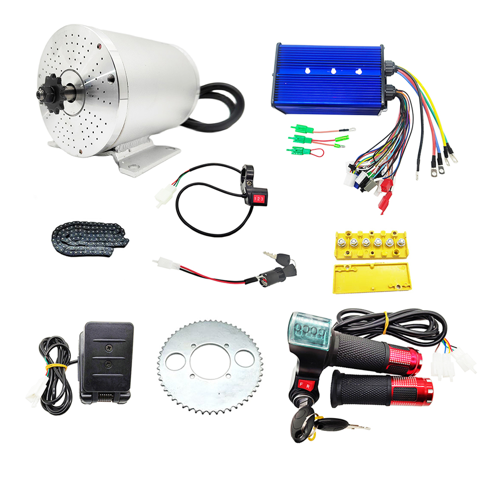 Electric Brushless DC Motor Ki - огляд і ціна Mid Drive Motor Kit 72V 3000W