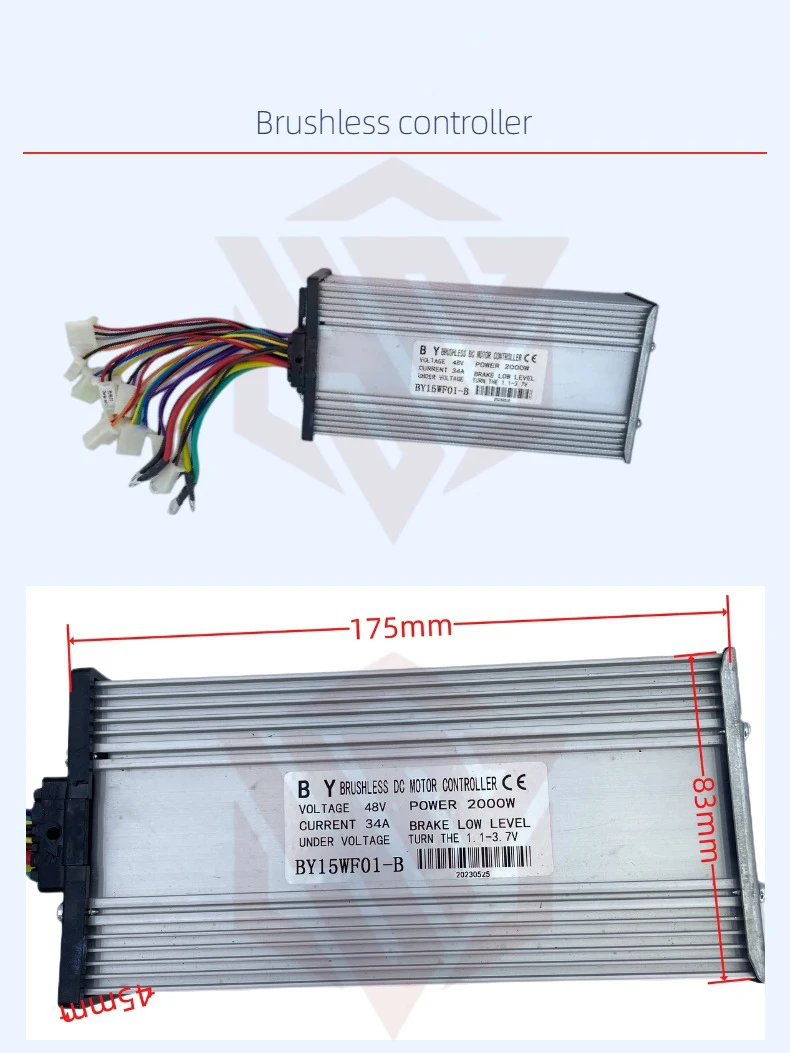 3000W  60V/72V High Power Elec - огляд і ціна Electric Motorcycle Conversion Kit 72V