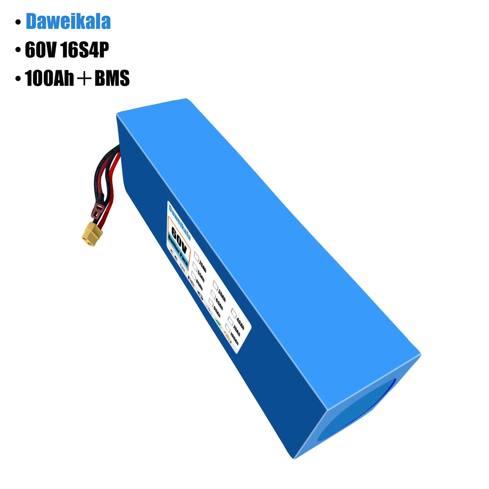 60V 100Ah 16s4p lithium-ion ba - огляд і ціна 60V 30Ah Electric Scooter Battery
