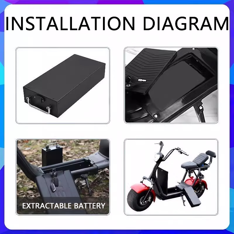 For Harley batteries 60V 20AH  - огляд і ціна 60V 30Ah Electric Scooter Battery