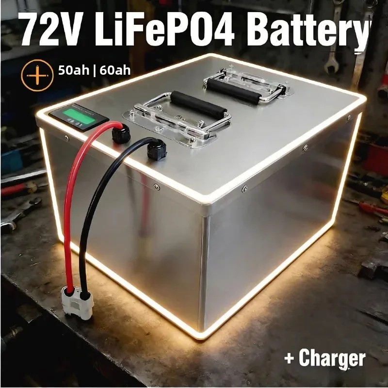72V 50Ah 50A 60Ah 60 Ah 60A li - огляд і ціна 72V 60Ah Lifepo4 Battery Pack